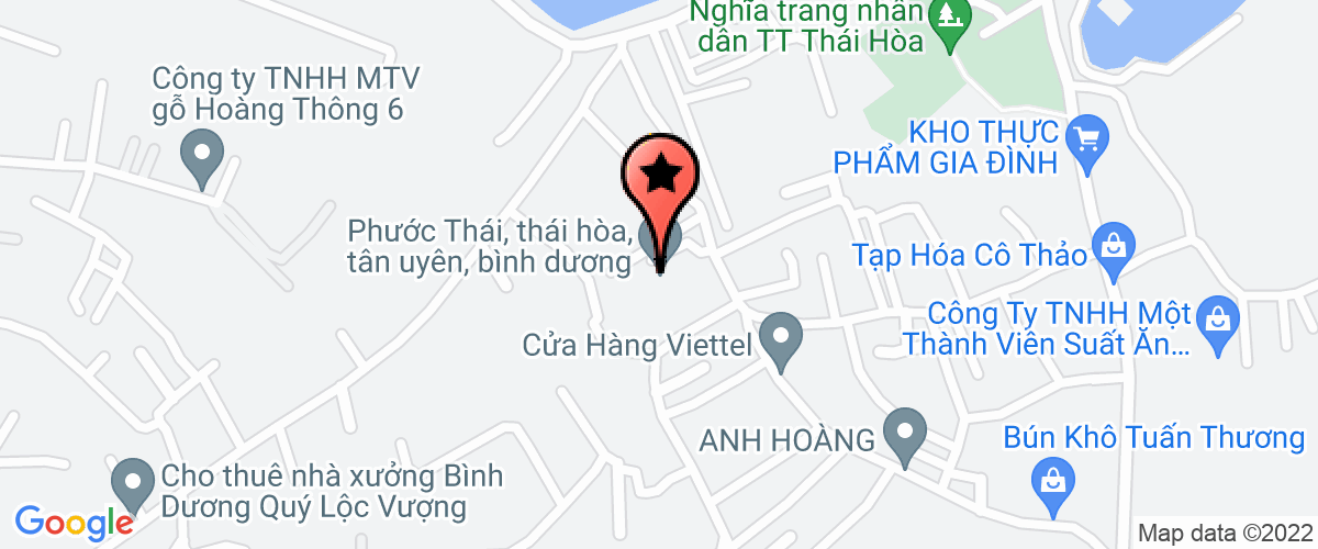 Map go to Dong Hoa Private Enterprise