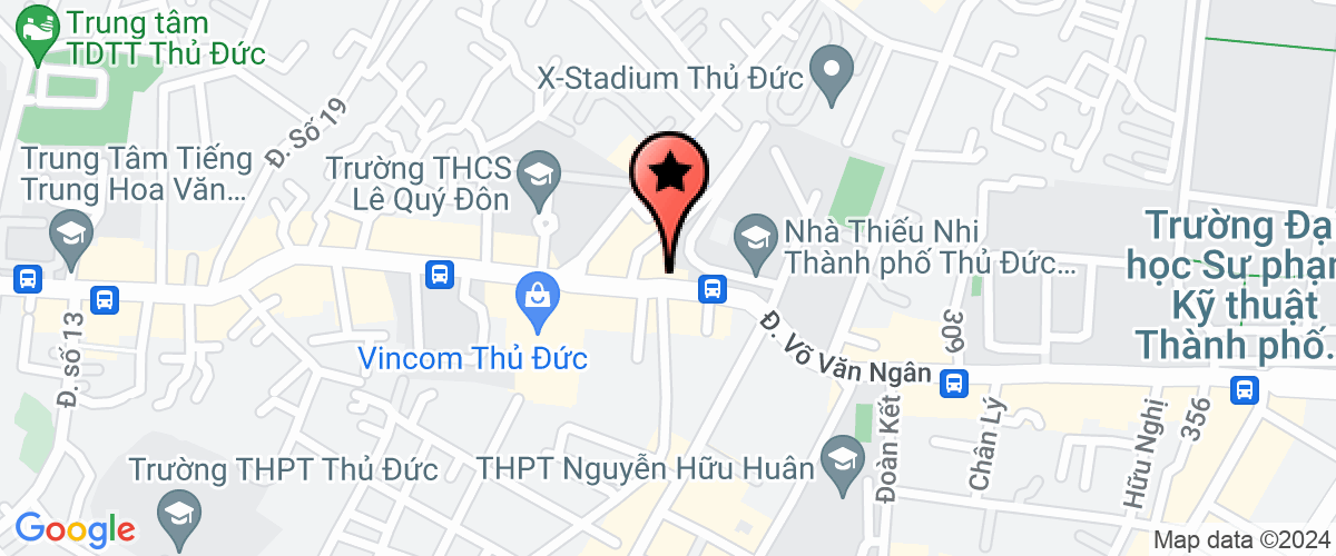 Bản đồ đến Chi Nhánh Thủ Đức - Công Ty TNHH Thương Mại Công Thành