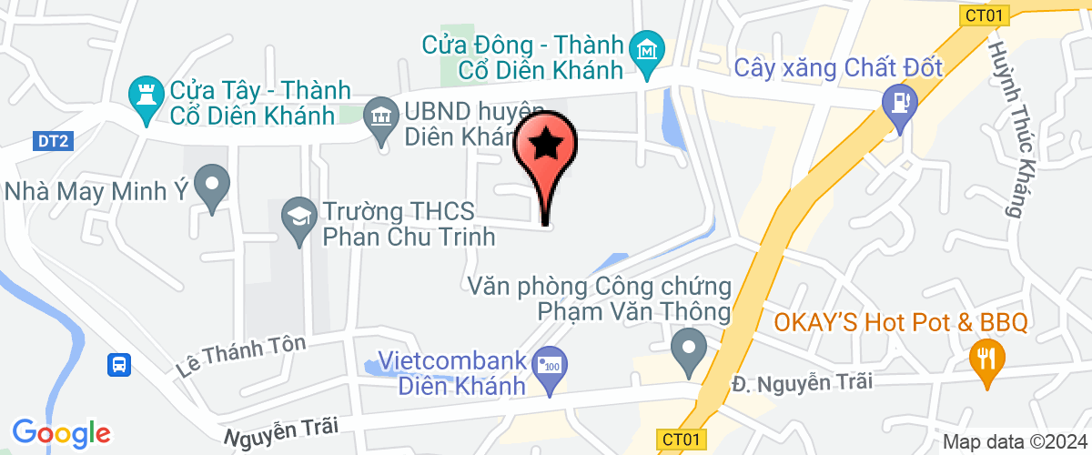 Map go to Hoi Chu Thap Do Dien Khanh District