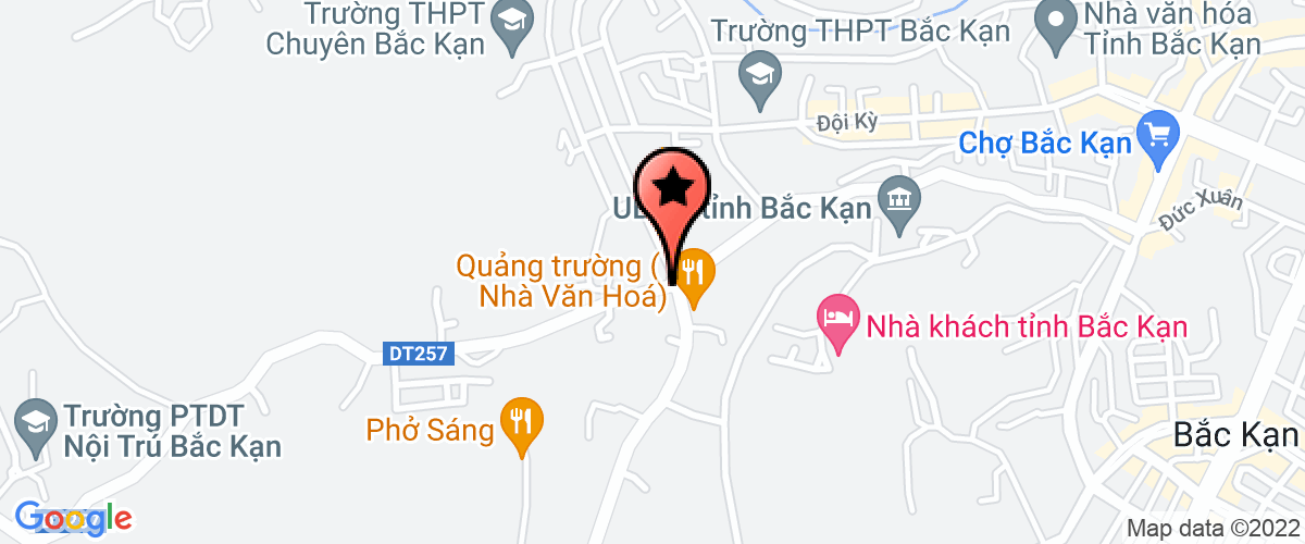 Map go to Hoang Tan Bac Kan Construction Joint Stock Company