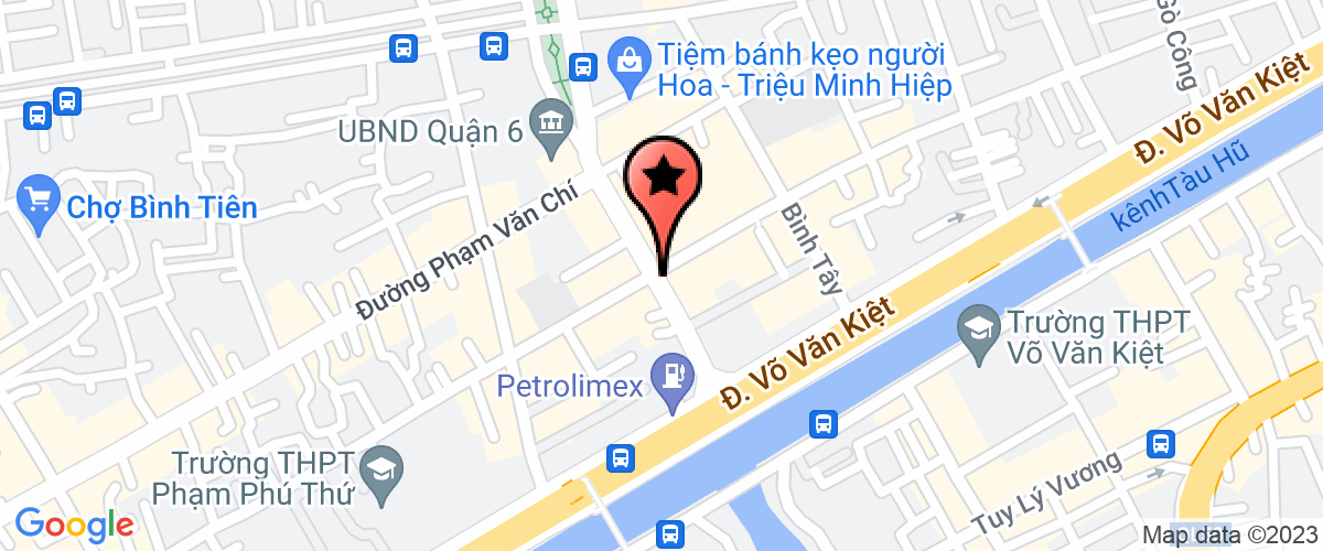 Map go to Phu Viet Agricultural Company Limited