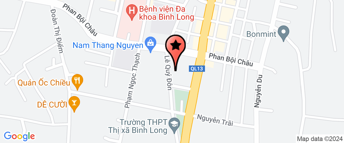 Bản đồ đến Phòng Kinh Tế Thị Xã Bình Long