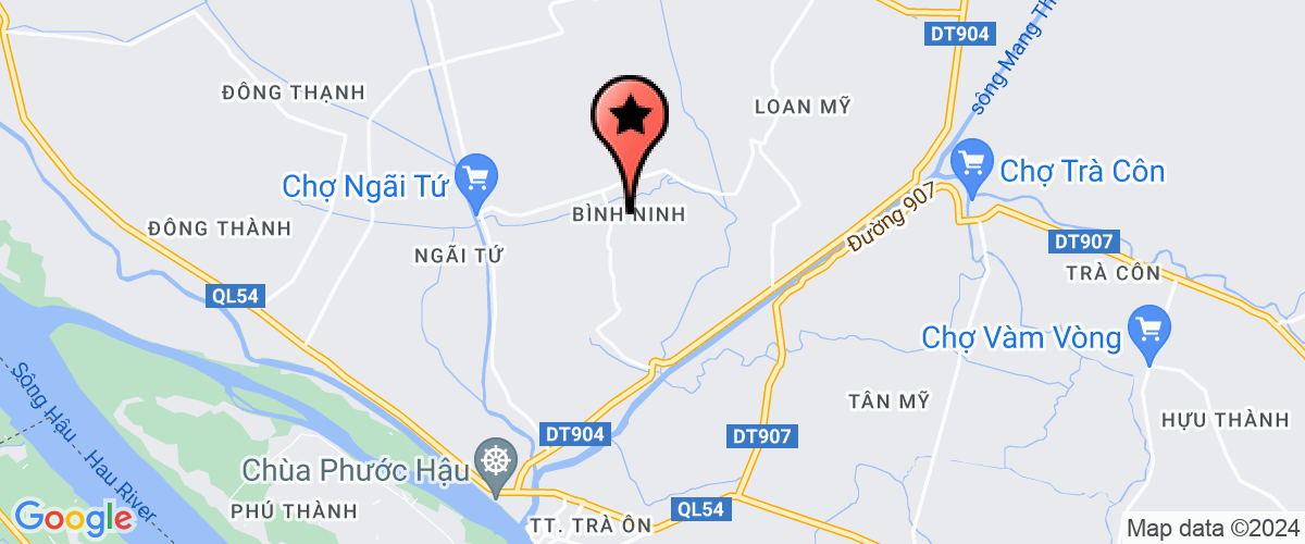 Bản đồ đến UBND xã Bình Ninh