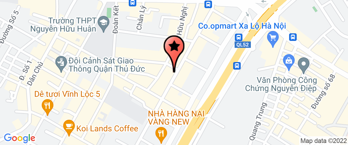 Map go to Thien Nghiep Service Trading Company Limited
