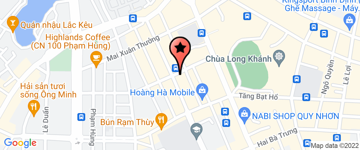 Map go to Phong Mien Trung Electrical Joint Stock Company