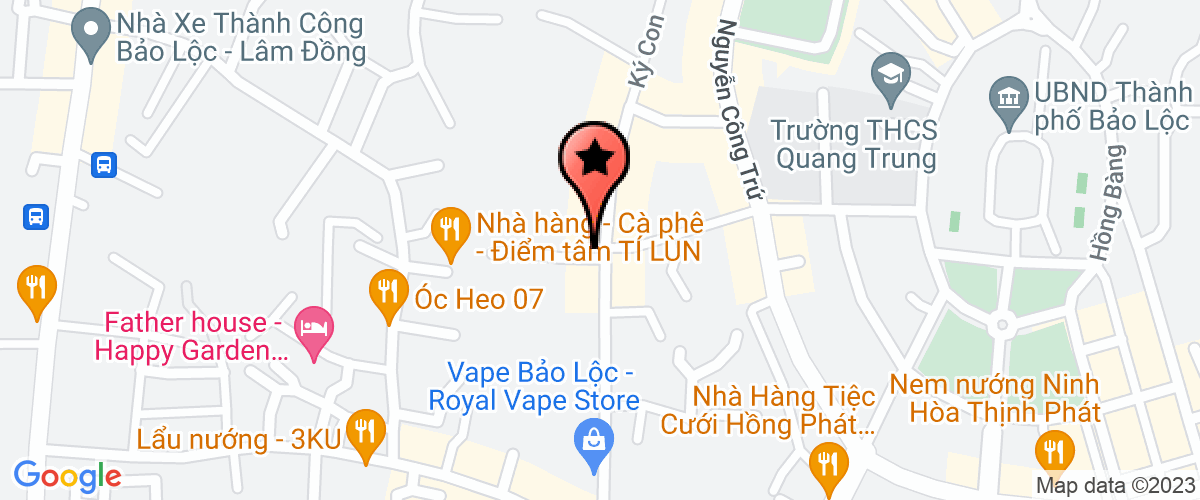 Map go to Cao Nguyen Health Company Limited