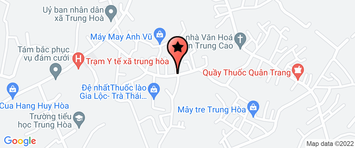 Map go to thuong mai my nghe va det may Hung Ha Company Limited
