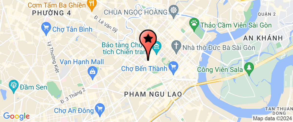 Map go to DNTN Lap Viet Trading-Service-Production