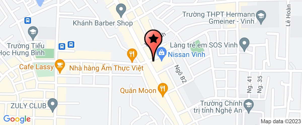 Map go to Nissan Vinh Company Limited