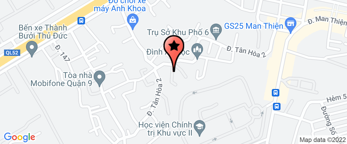 Map go to Dia Oc  Bao Minh Land Construction And Company Limited