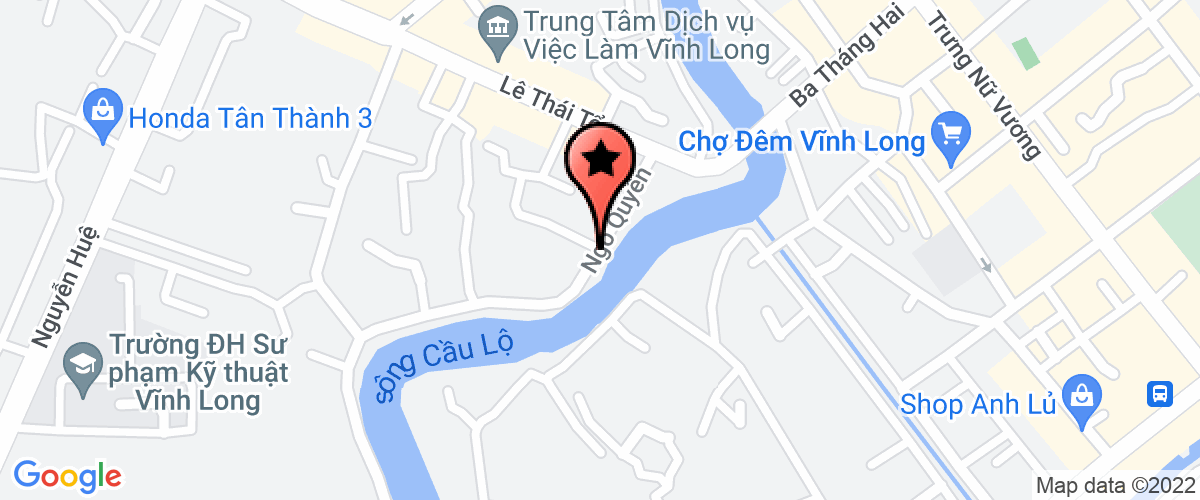 Map go to Phong y te thi xa Vinh Long