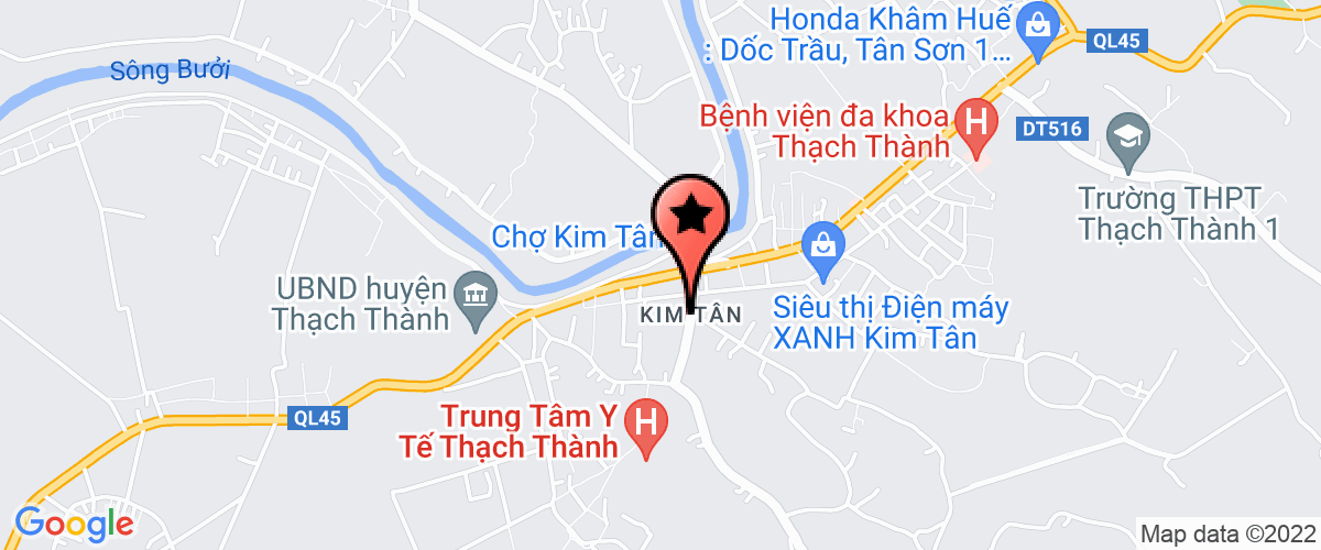 Map go to Mat tran to quoc Thach Thanh District