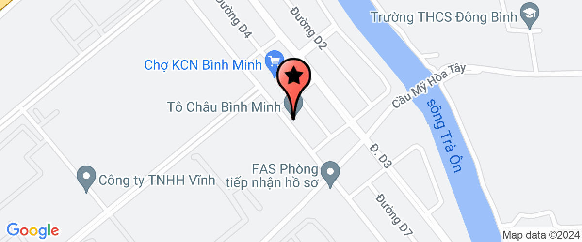 Map go to Rau Qua Binh Minh Joint Stock Company