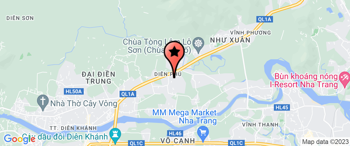 Map go to Xay dung Phu Thinh Company Limited