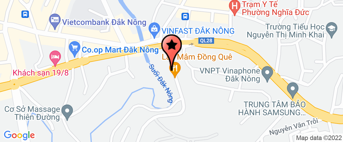 Map go to Binh Nguyen Sao Private Enterprise