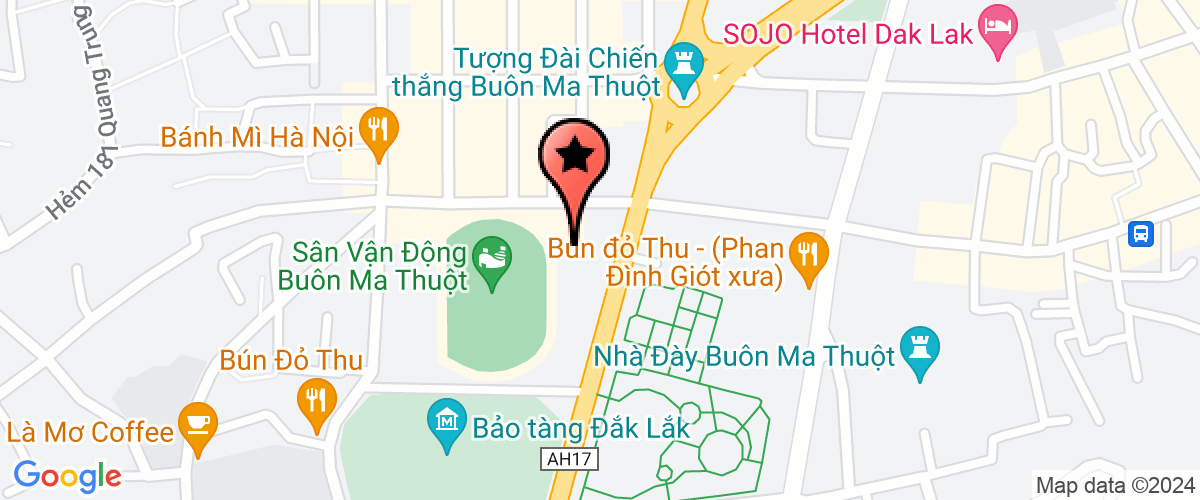 Map go to Toa an Nhan dan DakLak Province