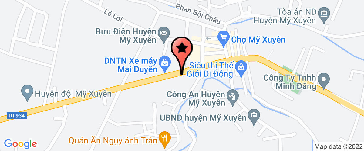 Map go to Tri Giang Private Enterprise