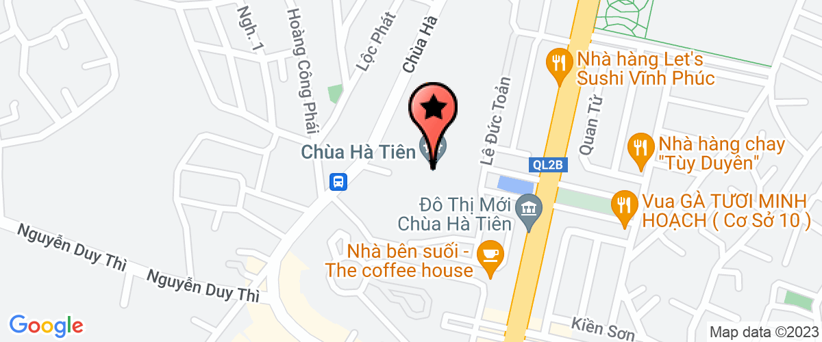 Map go to Branch of  Canada-VietNam in Vinh Phuc Insurance Agents Company Limited