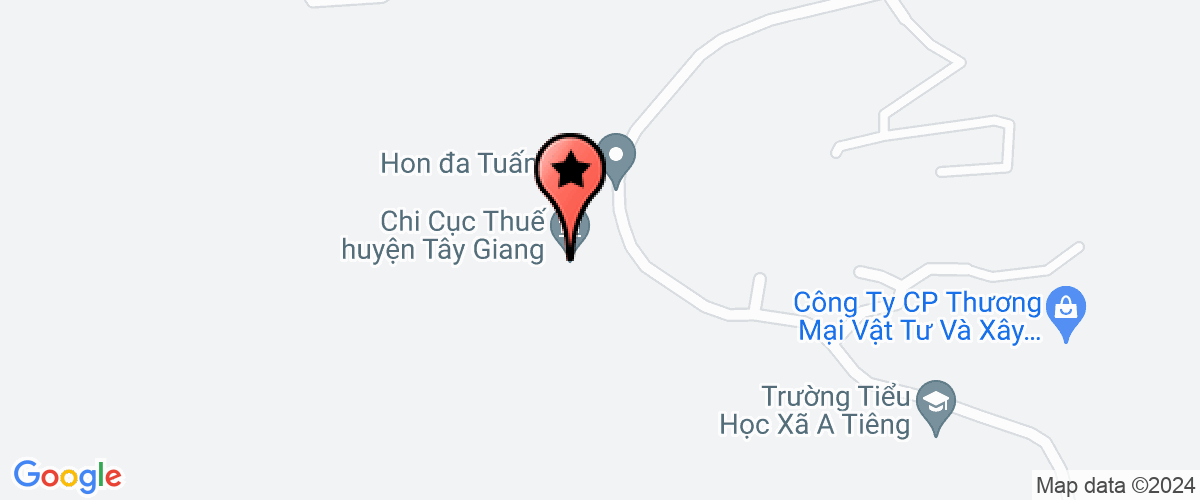 Map go to Tay Giang District Medical Center