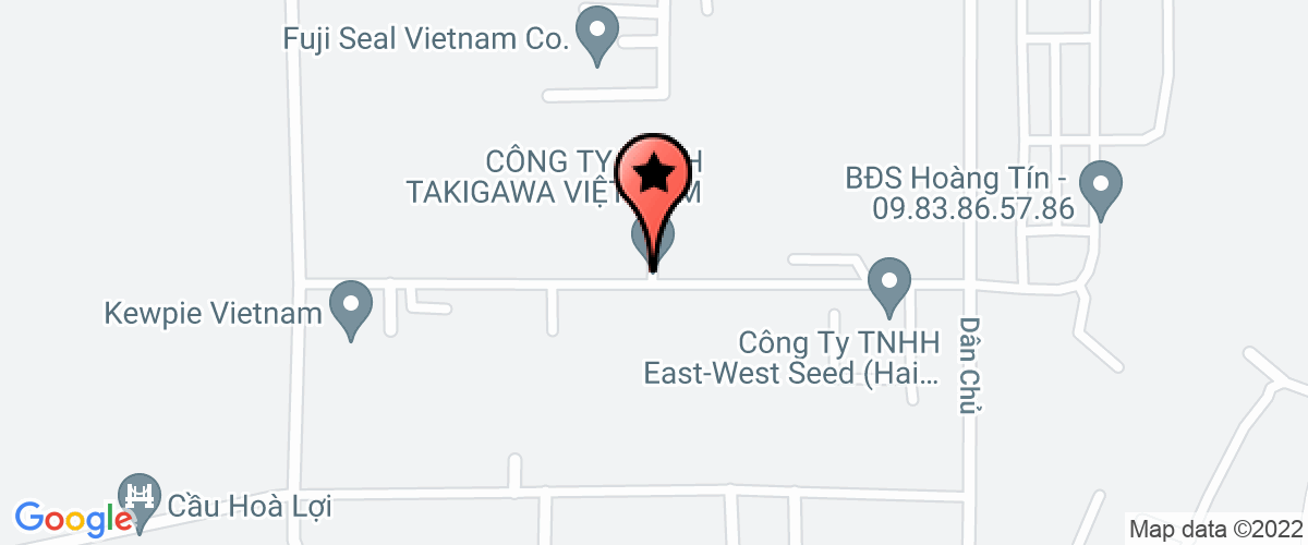 Map go to VietNam (Nop ho thue nha thau nuoc ngoai) Company LimitedTAKIGAWA