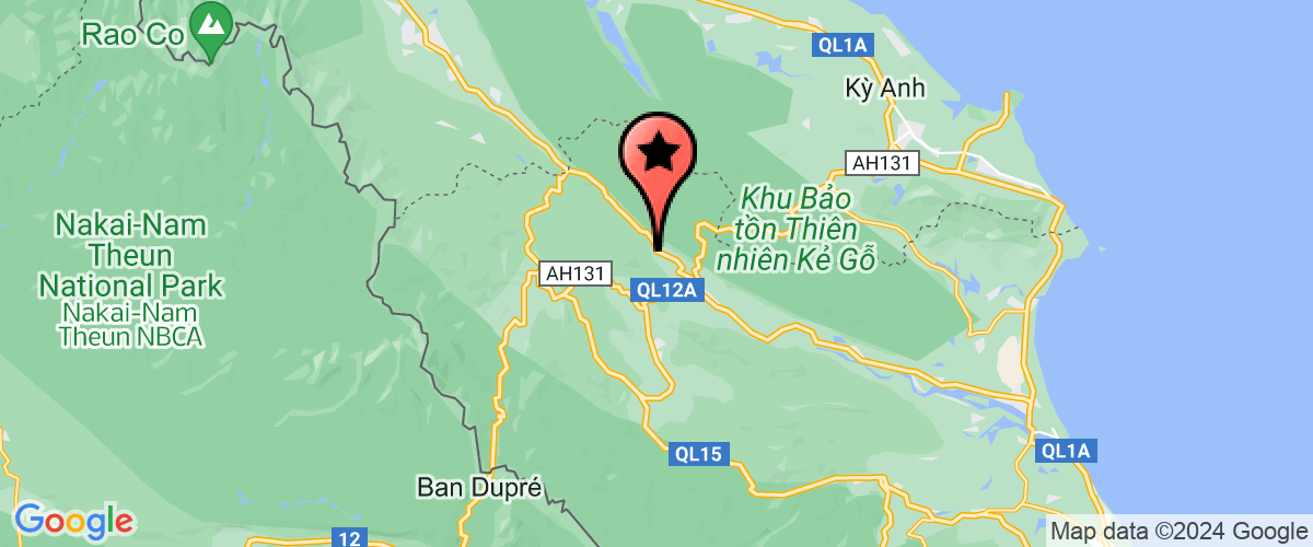 Map go to Cao Su Quang Binh Joint Stock Company