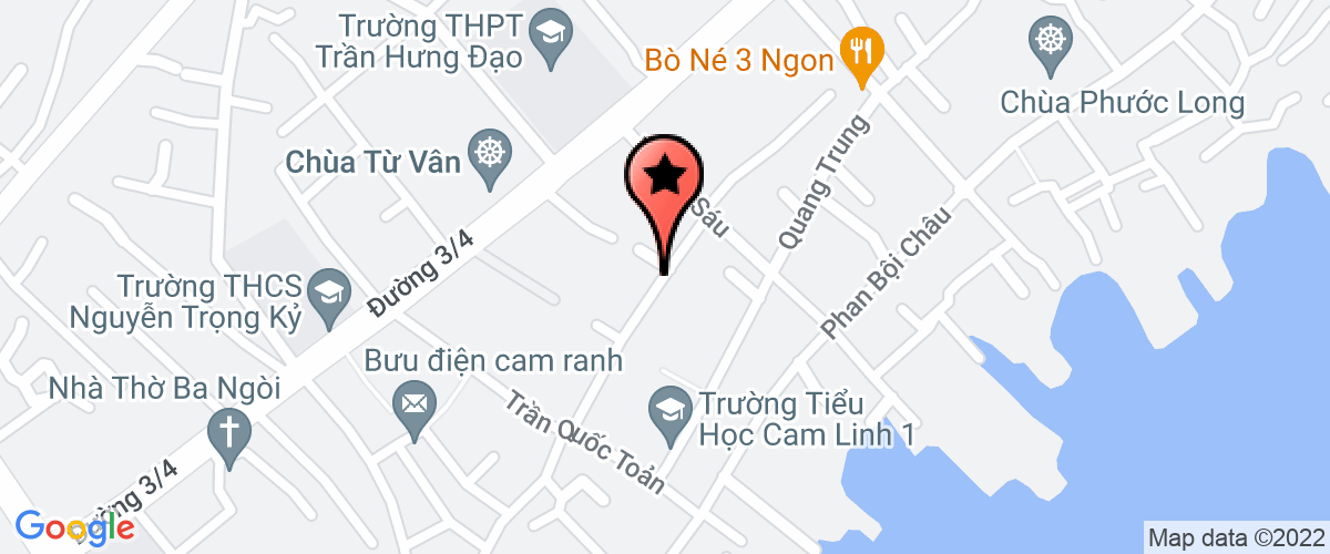 Map go to Cam Linh 2 Elementary School