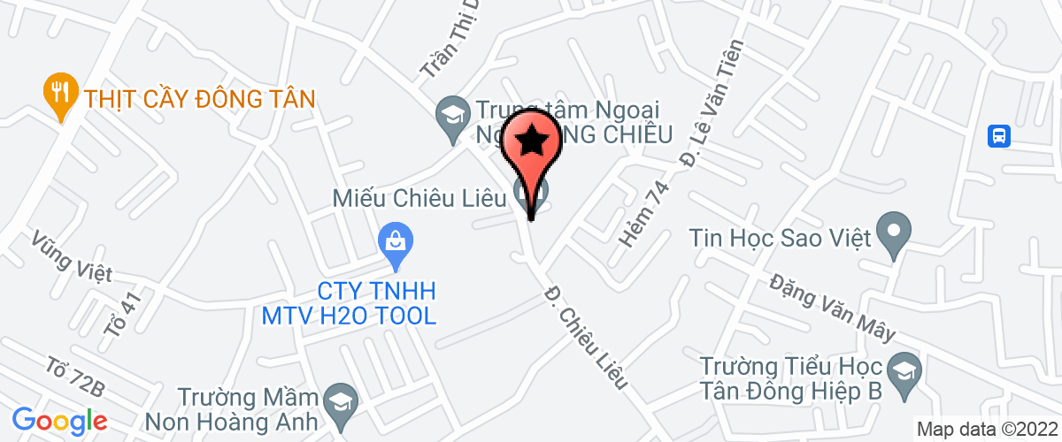Bản đồ đến Công Ty TNHH Nhà Hàng Khách Sạn Tân Hoa Cau