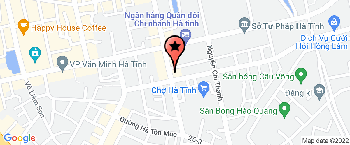Map go to Xo So Kien Thiet Ha Tinh Company Limited