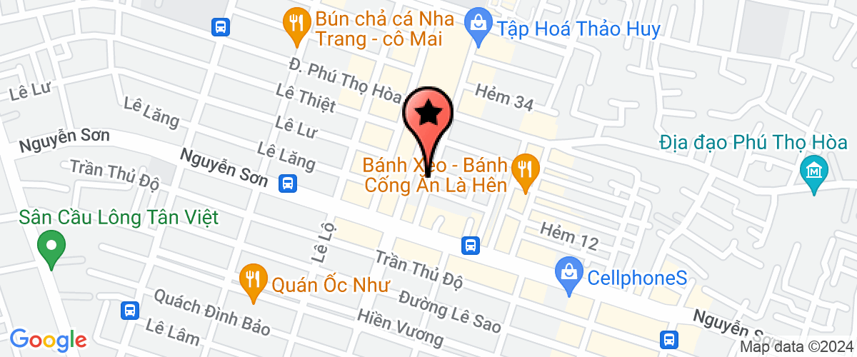 Map go to Cao Nhu Phuc Company Limited