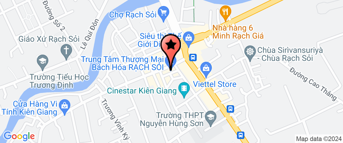 Map go to Thien Vuong Center Service Investment Company Limited