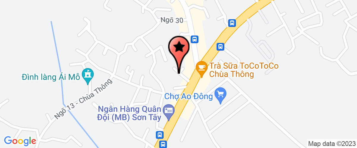 Map go to Binh An Private Enterprise