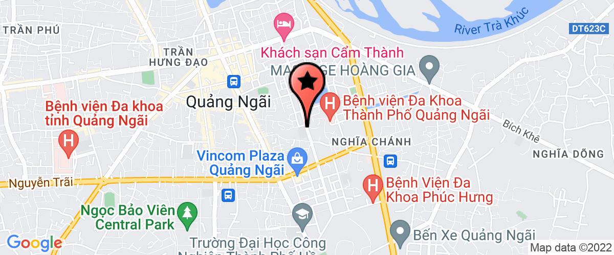 Map go to Toa an Nhan Dan Quang Ngai Province