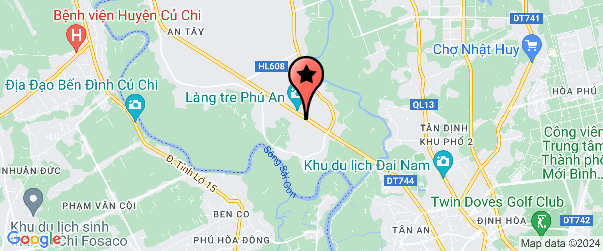 Map go to Vien Mia Duong Research