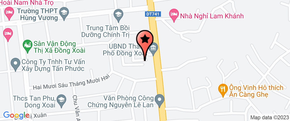 Map go to Hoi cuu thanh nien xung phong thi xa Dong Xoai