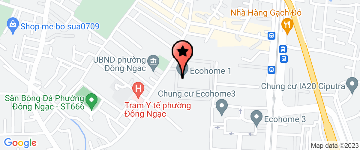 Map go to Phuc Dong Housing Development Joint Stock Company