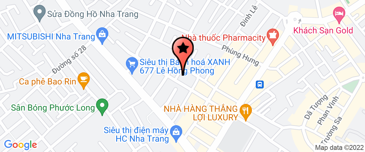 Map go to TM - DV Bida Hoang Long Company Limited