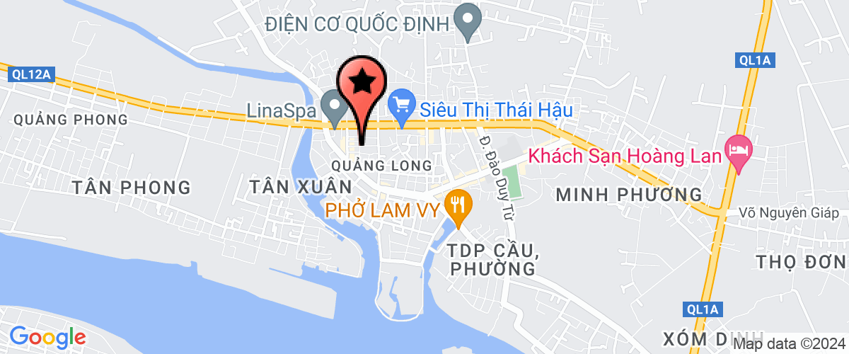 Map go to Thi hanh an dan su Quang Trach District
