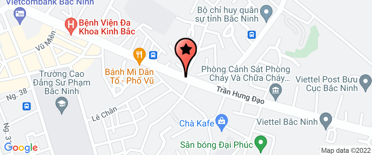Bản đồ đến Công Ty TNHH Chuyển Phát Quốc Tế Dhl Bắc Ninh