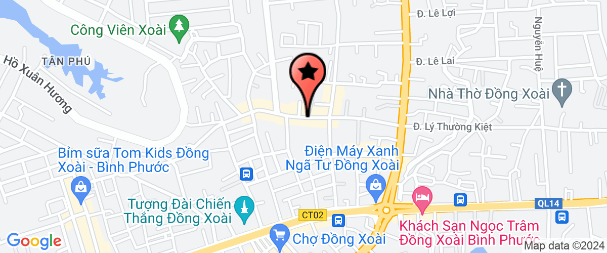 Map go to Loc Ninh 2 Energy Joint Stock Company
