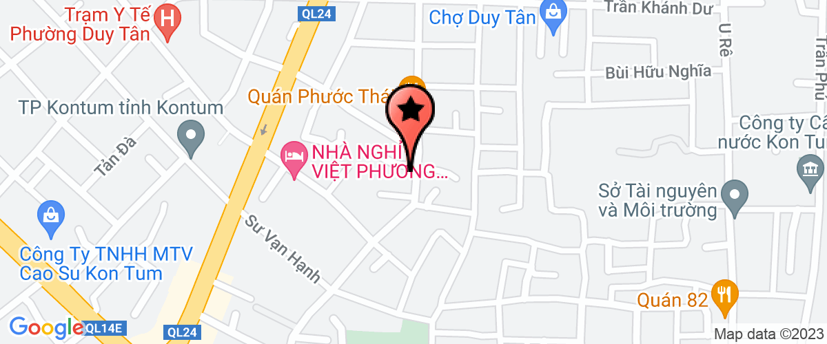 Map go to Hoang Thinh Kon Tum Construction Company Limited