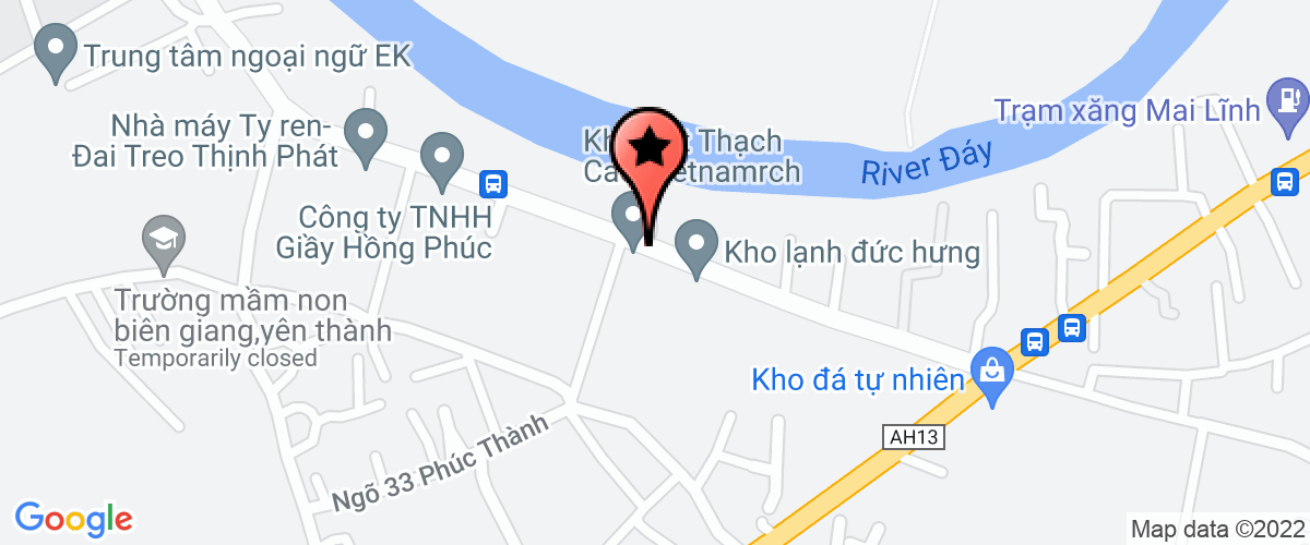 Map go to Trung Hieu Joint Stock Company