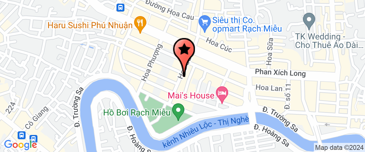 Map go to Ho Chi Minh City Medicine Pharmacy Hospital Corporation