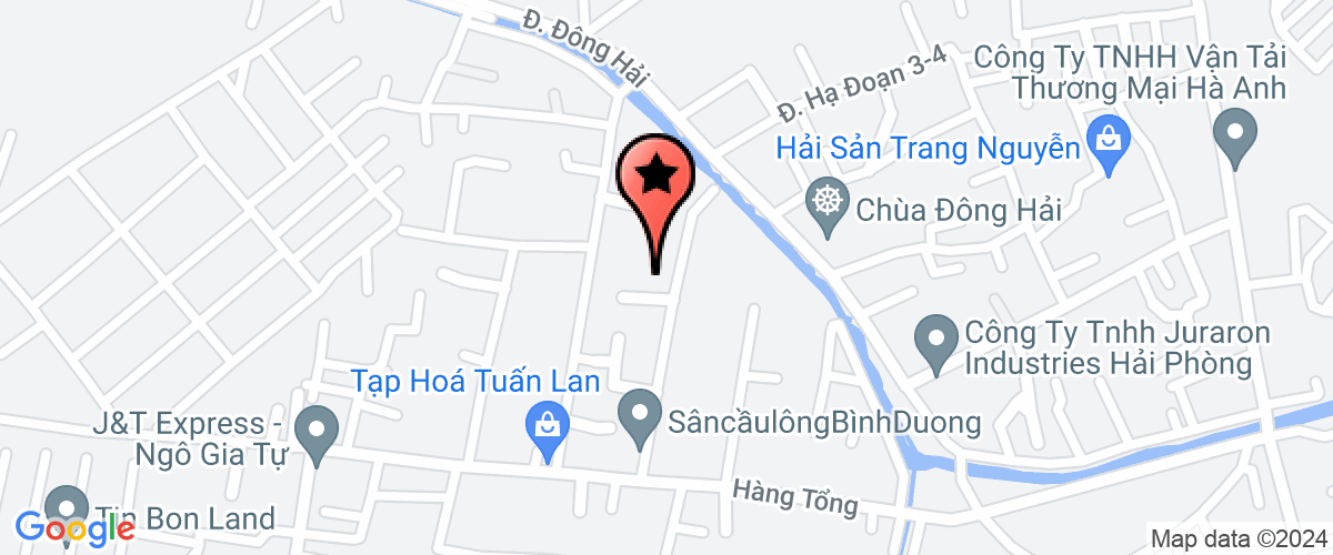 Map go to Toan Thang Transport Import Export Company Limited