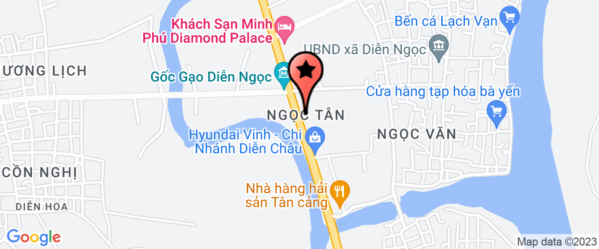 Map go to cay xanh lam vien Tan Hoang Minh Company Limited