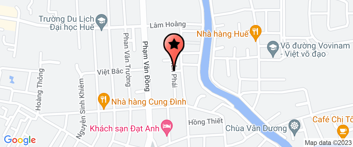 Map go to Ca Hue Bang Trang Service Company Limited