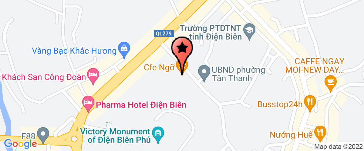 Map go to Hưng Anh Điện Biên Trading Construction Company Limited