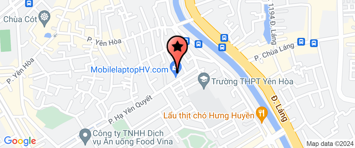Map go to Ocare Ha Noi Dental Joint Stock Company