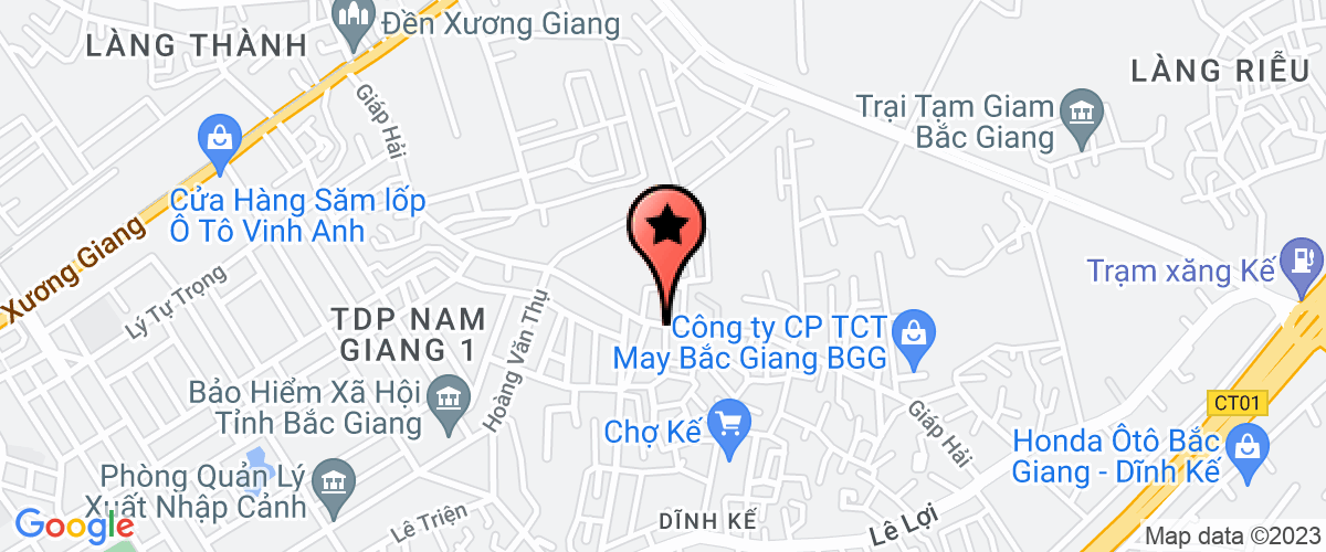 Map go to Chi cuc thu y Bac Giang