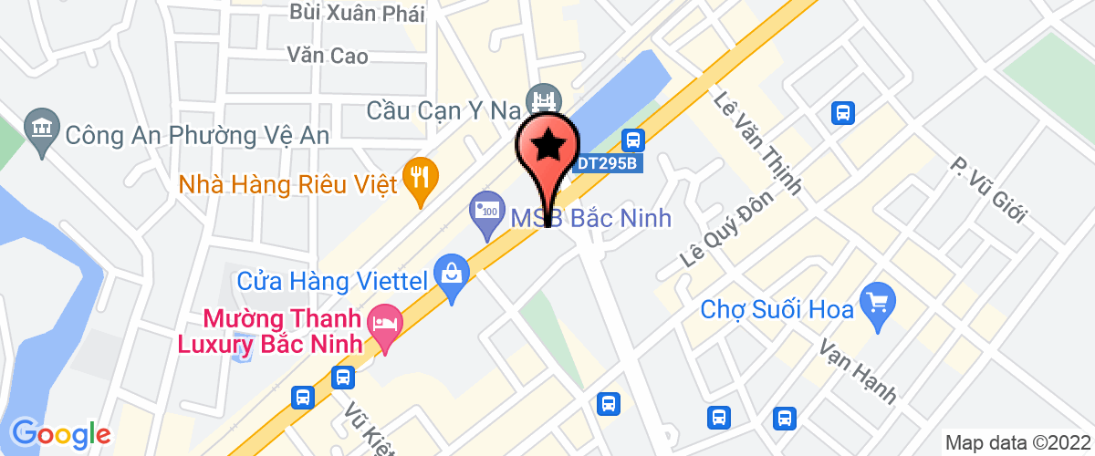 Map go to Truong trung cap nghe Bach khoa Bac Ninh