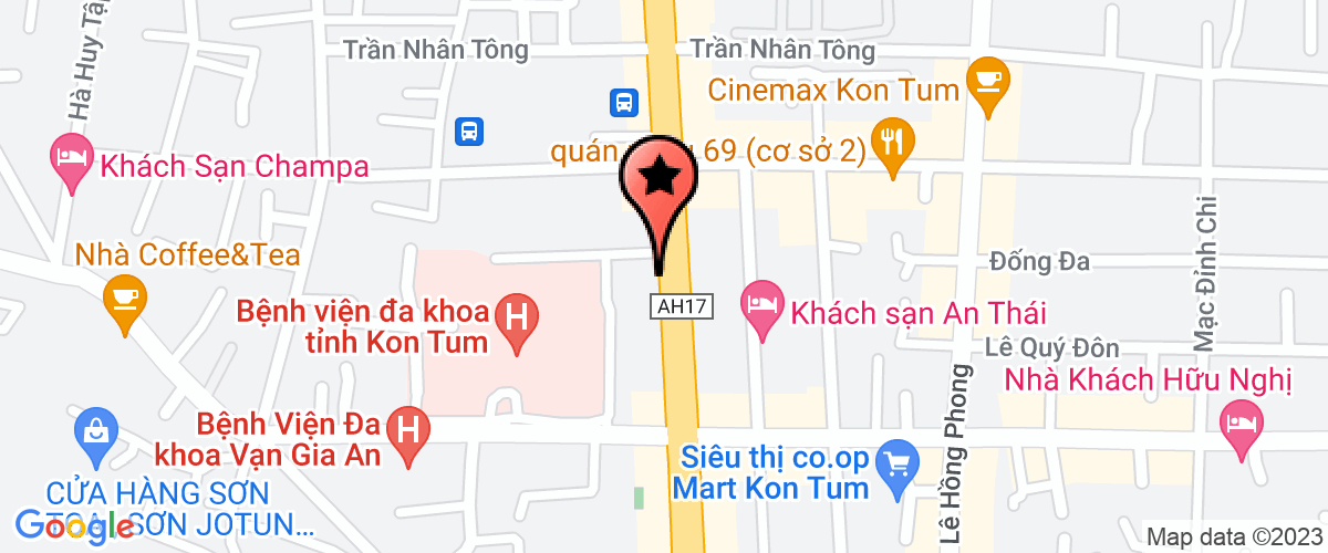 Map go to Ban quan ly du an Cham soc suc khoe nhan dan cac Tay Nguyen giai doan 2 Kon Tum Province Province